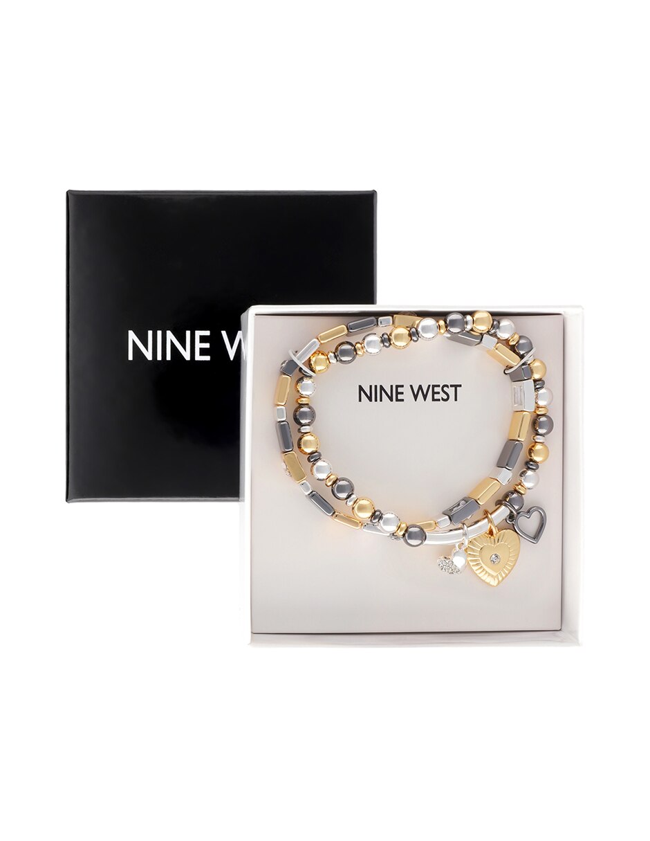Set pulsera Nine Wes Box acabado pulido 4
