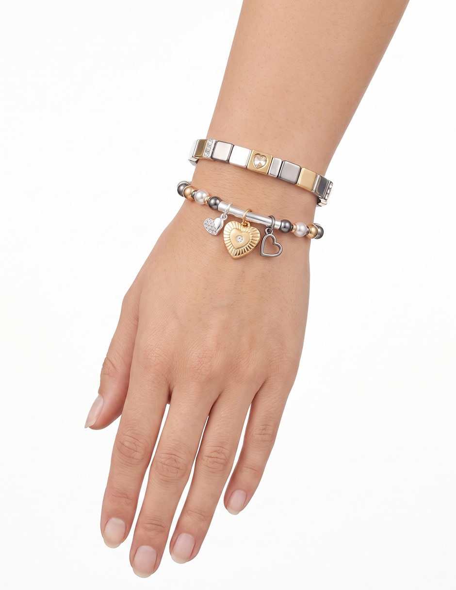Set pulsera Nine Wes Box acabado pulido 2