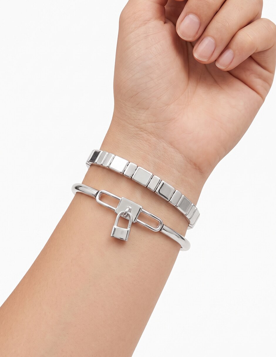 Pulsera con Silver Hardware acabado pulido 3