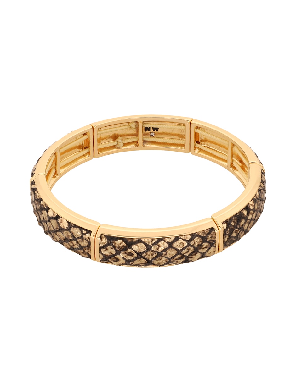 Pulsera con Metallic Textured Color acabado pulido