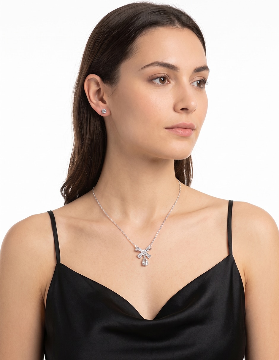 Aretes y collar box cristal 2