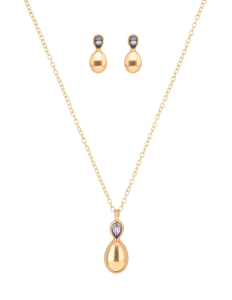 Aretes y collar box cristal 3