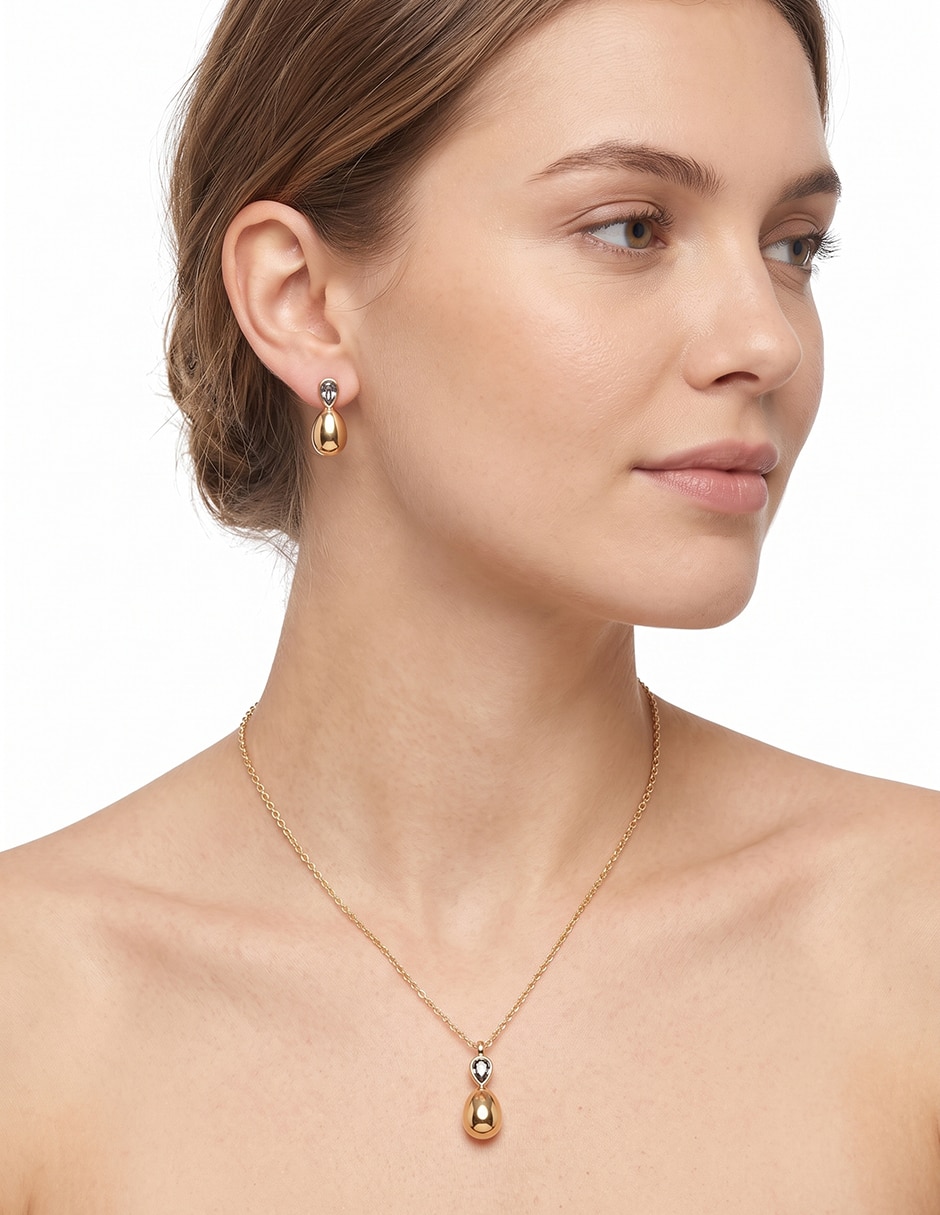 Aretes y collar box cristal 2