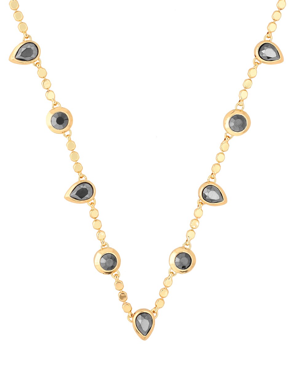 Collar circular Jet Hematite Stones 2