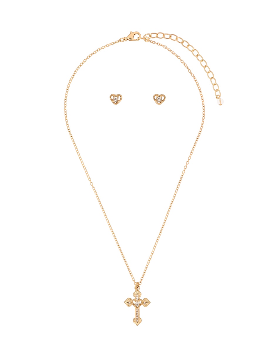 Aretes y collar box cristal