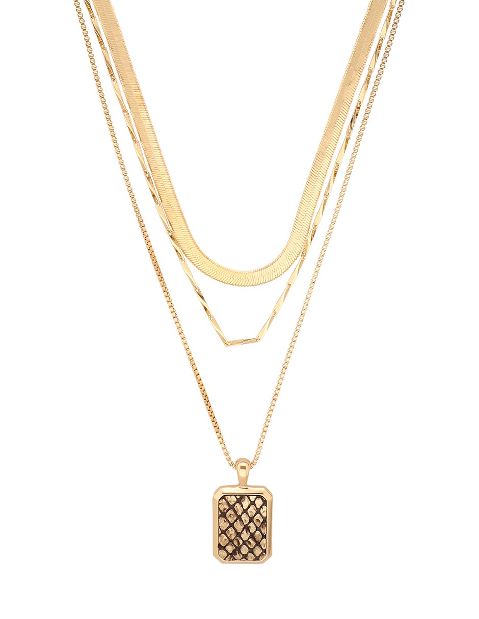 Collar Metallic Textured Color 2
