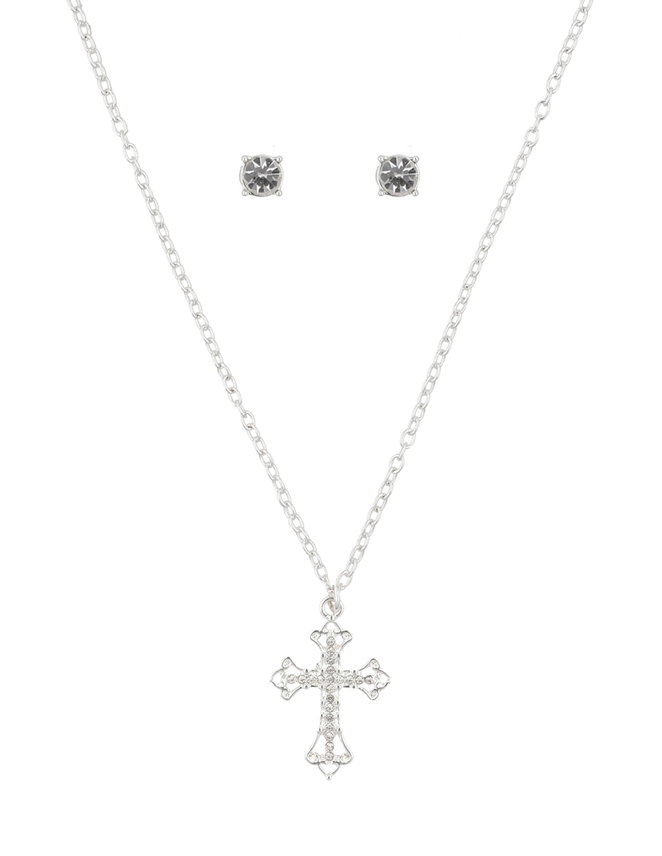 Aretes y collar box cristal 4