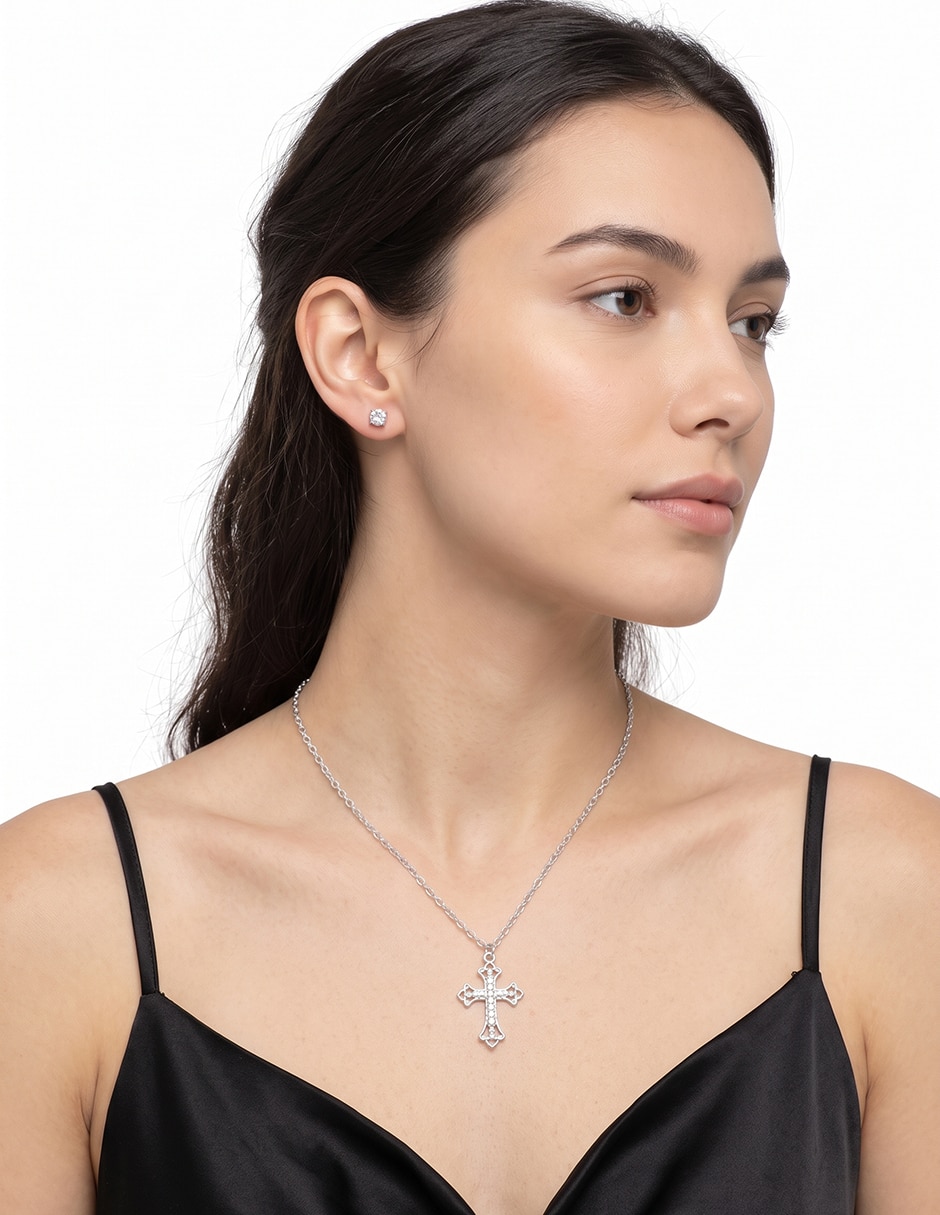 Aretes y collar box cristal 2