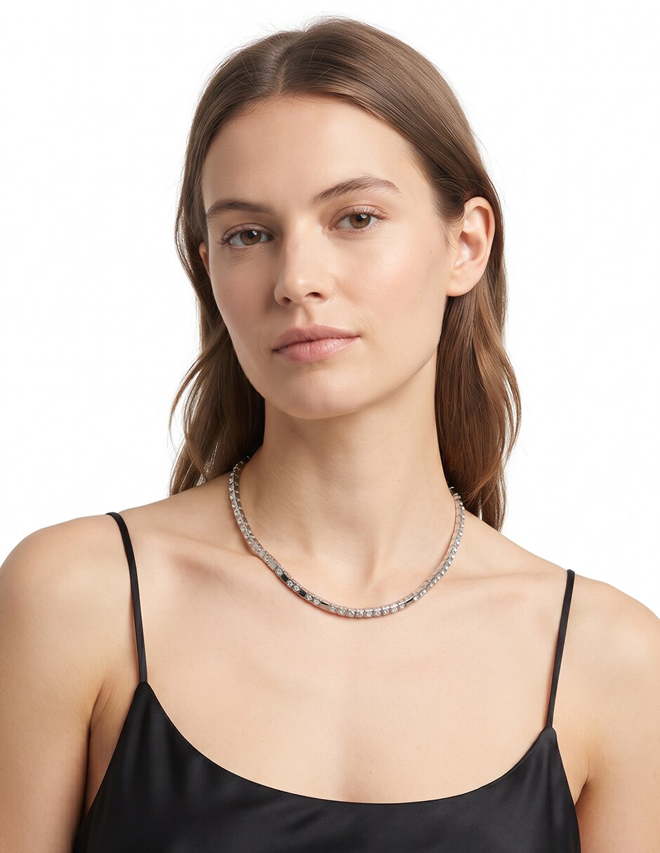 Collar checkered crystal 2