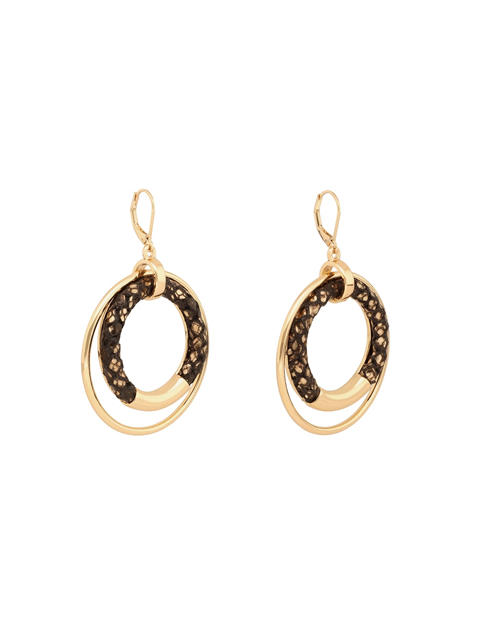 Aretes circulares Metallic Textured Color con acabado pulido 2