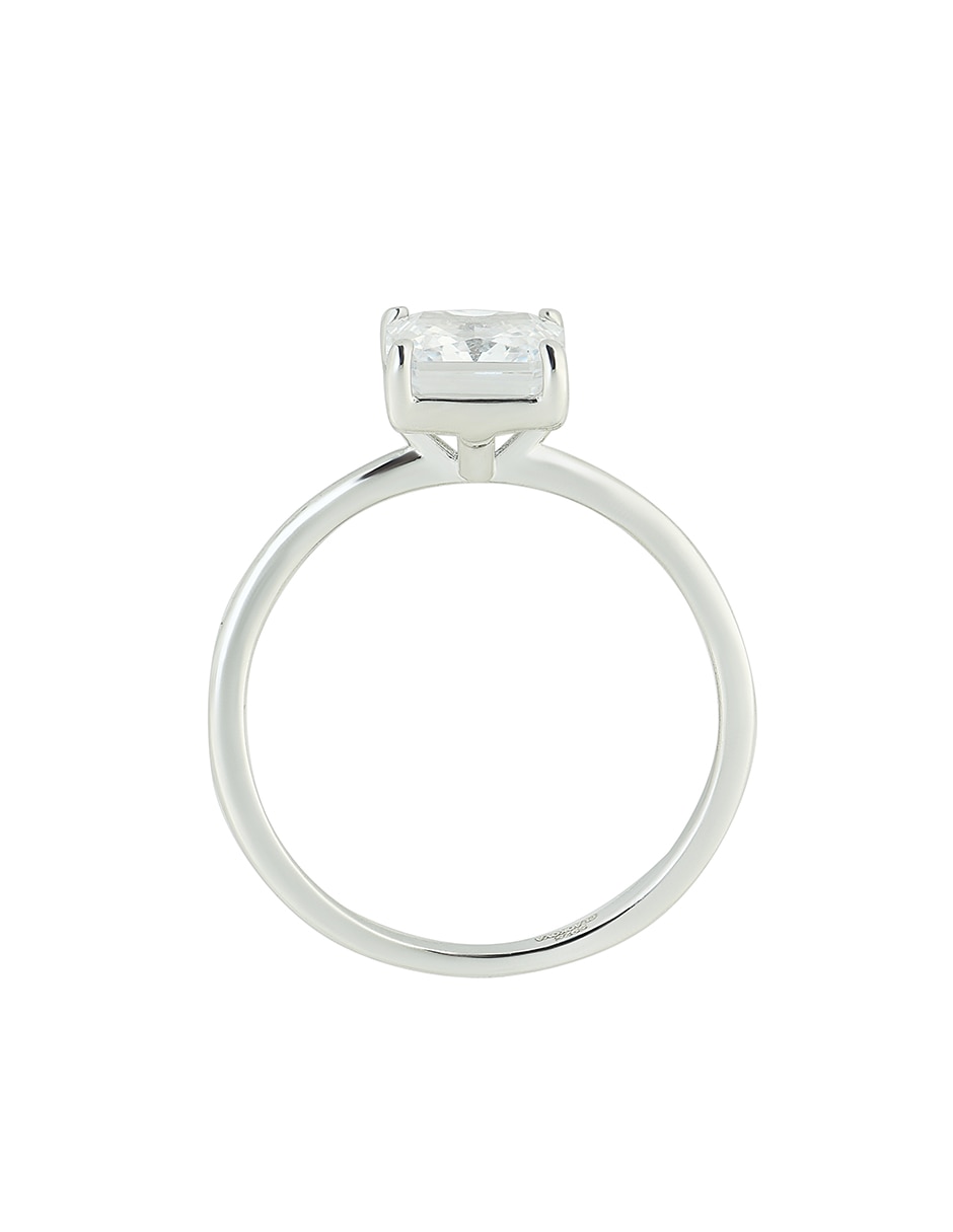 Anillo P 925 de plata zirconia brillante 8