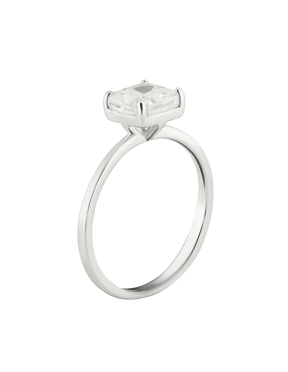 Anillo P 925 de plata zirconia brillante 5