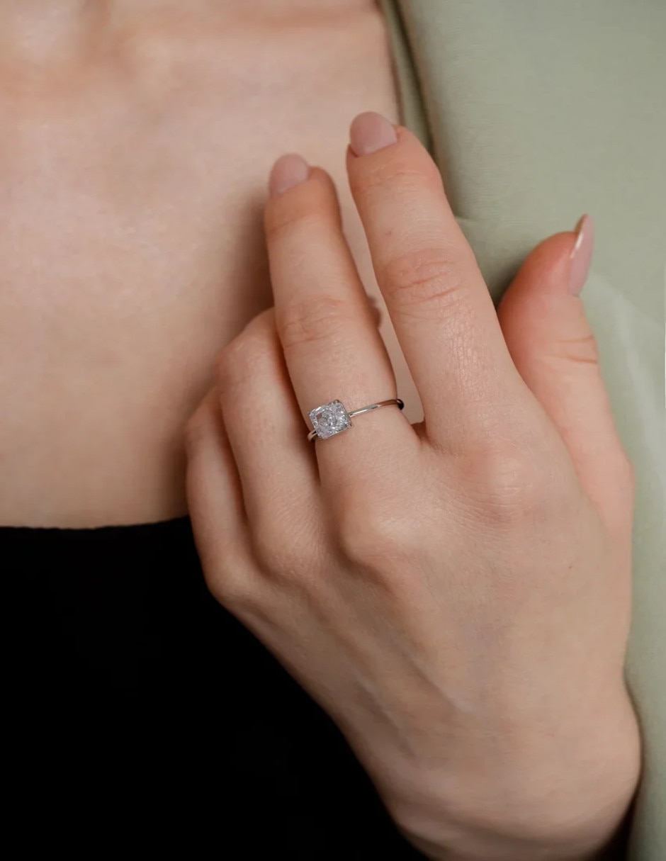 Anillo P 925 de plata zirconia brillante