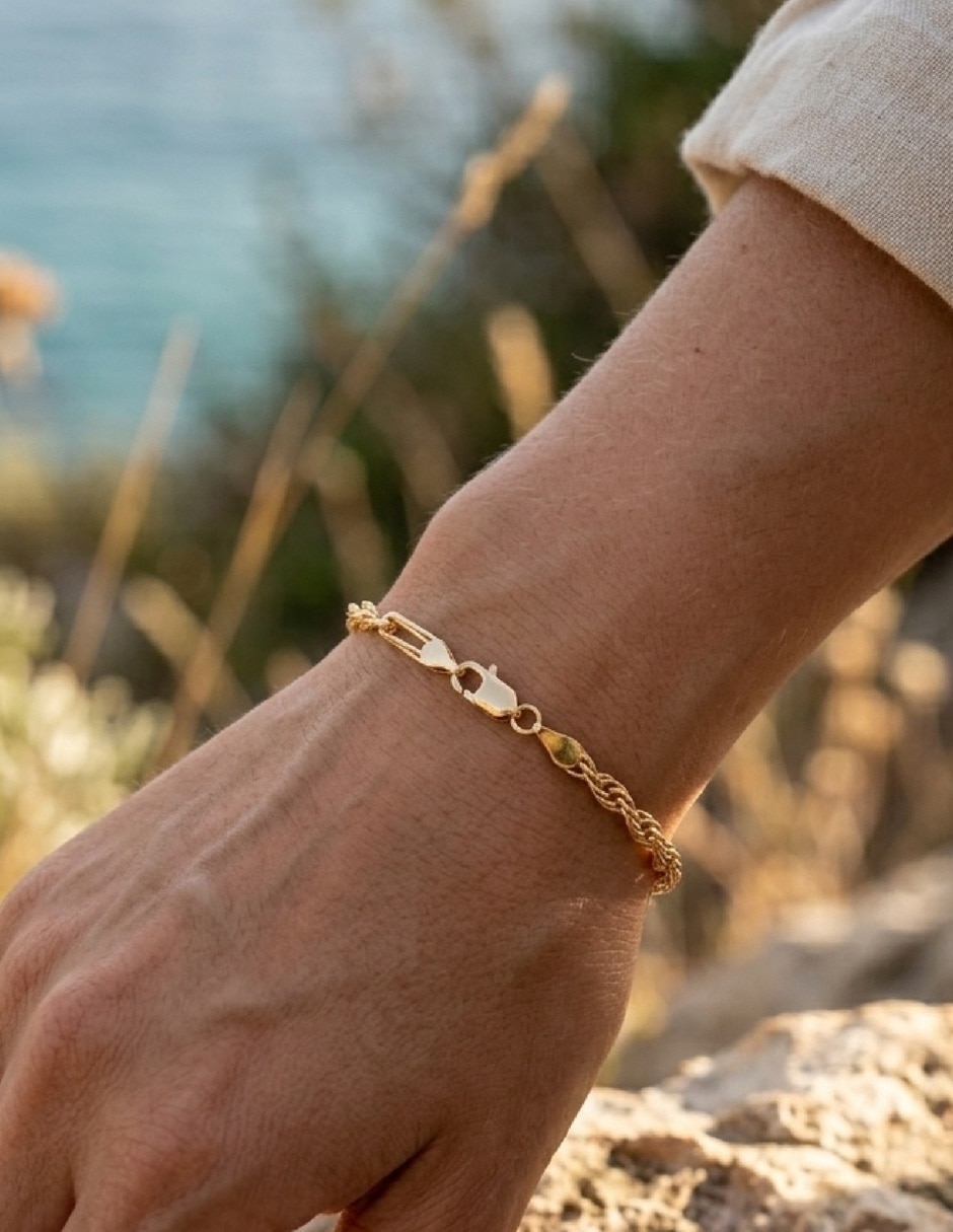 Pulsera con 18 k 6