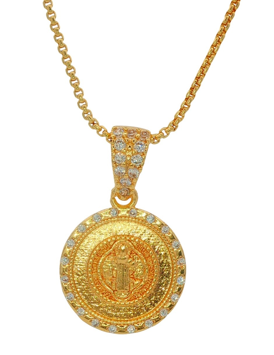Gargantilla San Benito acabado chapa de oro 18 K Gargantilla San Benito acabado chapa de oro 18 K