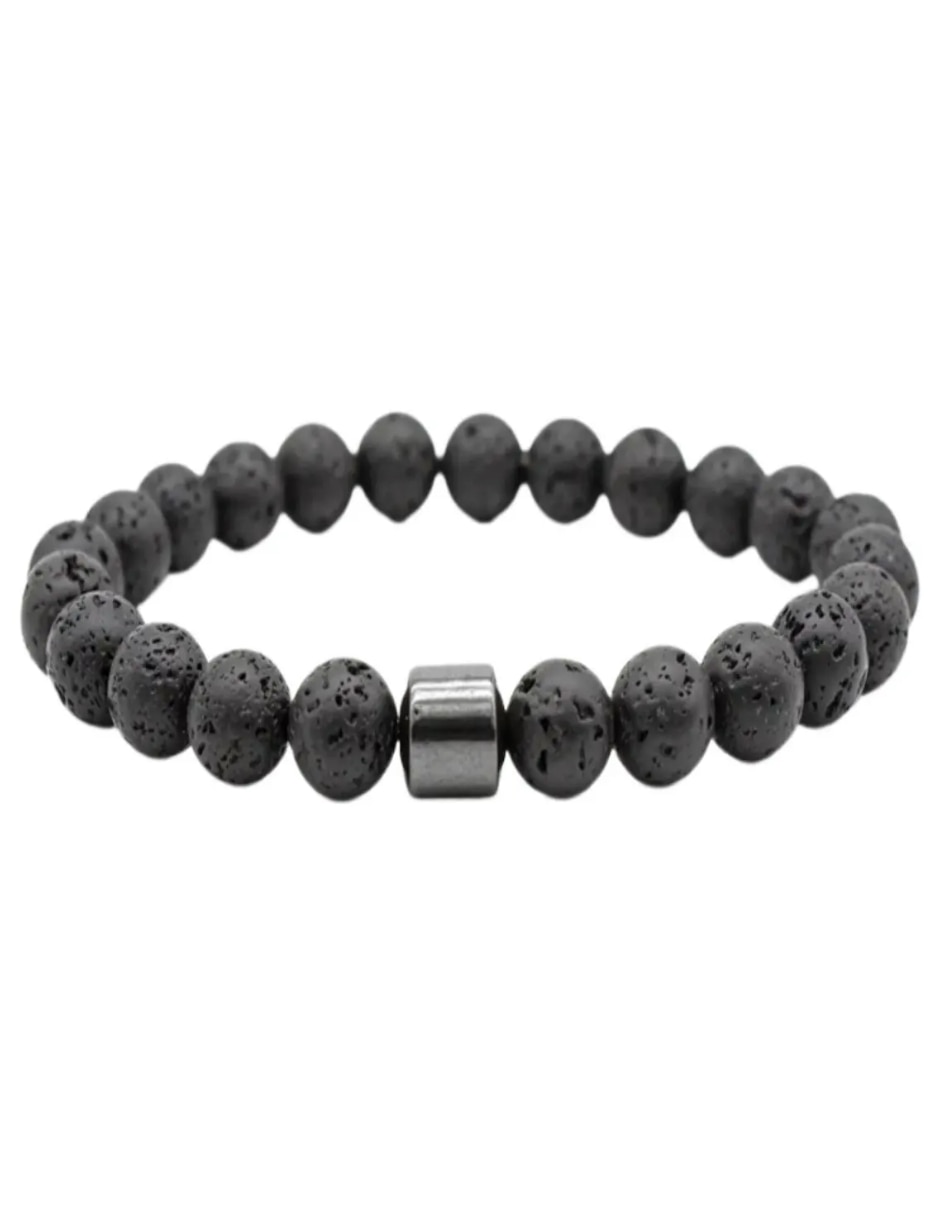 Pulsera de piedra volcánica