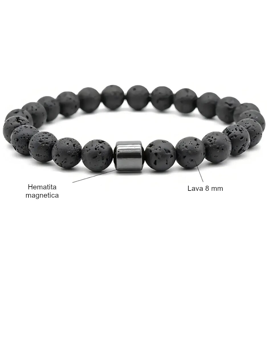 Pulsera de piedra volcánica