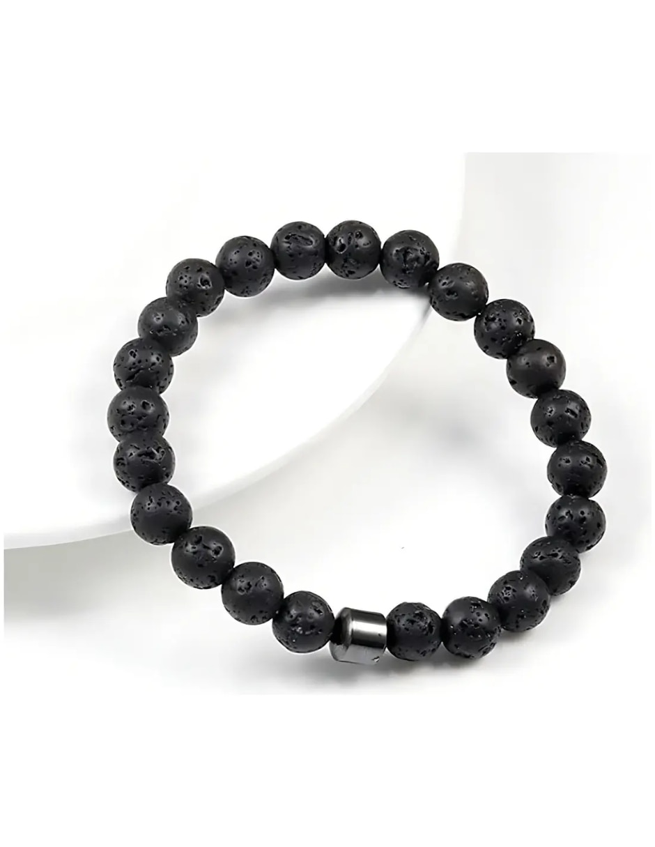 Pulsera de piedra volcánica