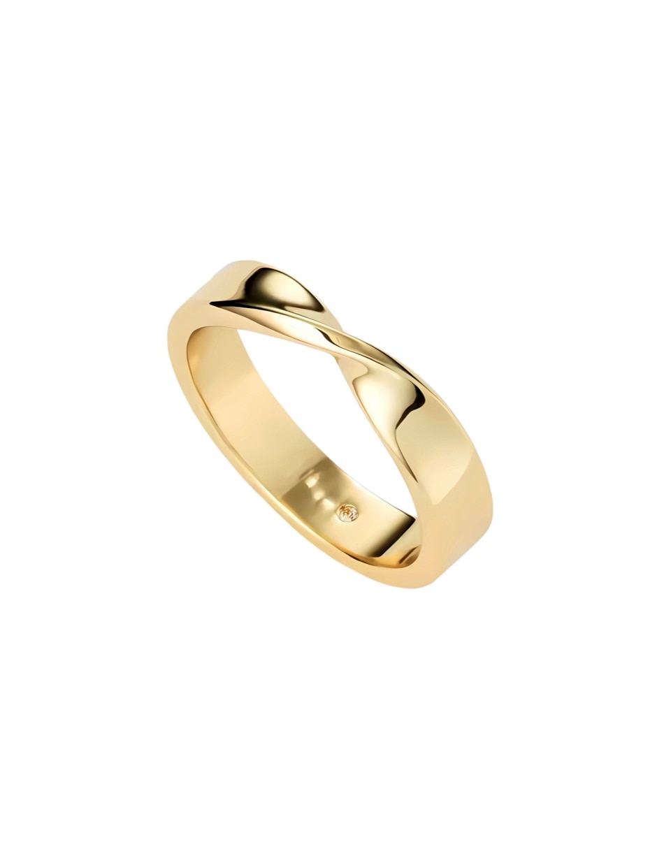 Anillo p 925 de plata brillante