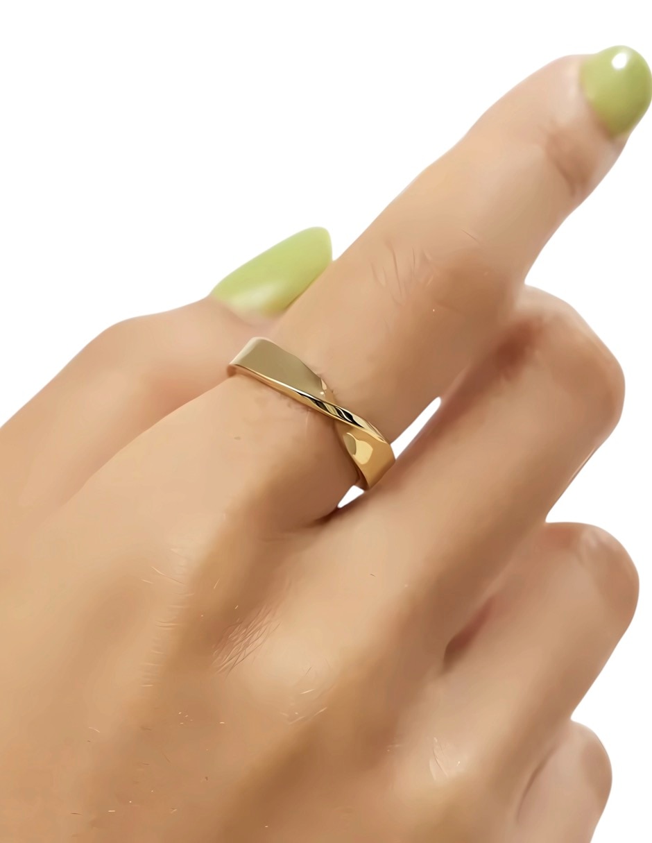 Anillo p 925 de plata brillante