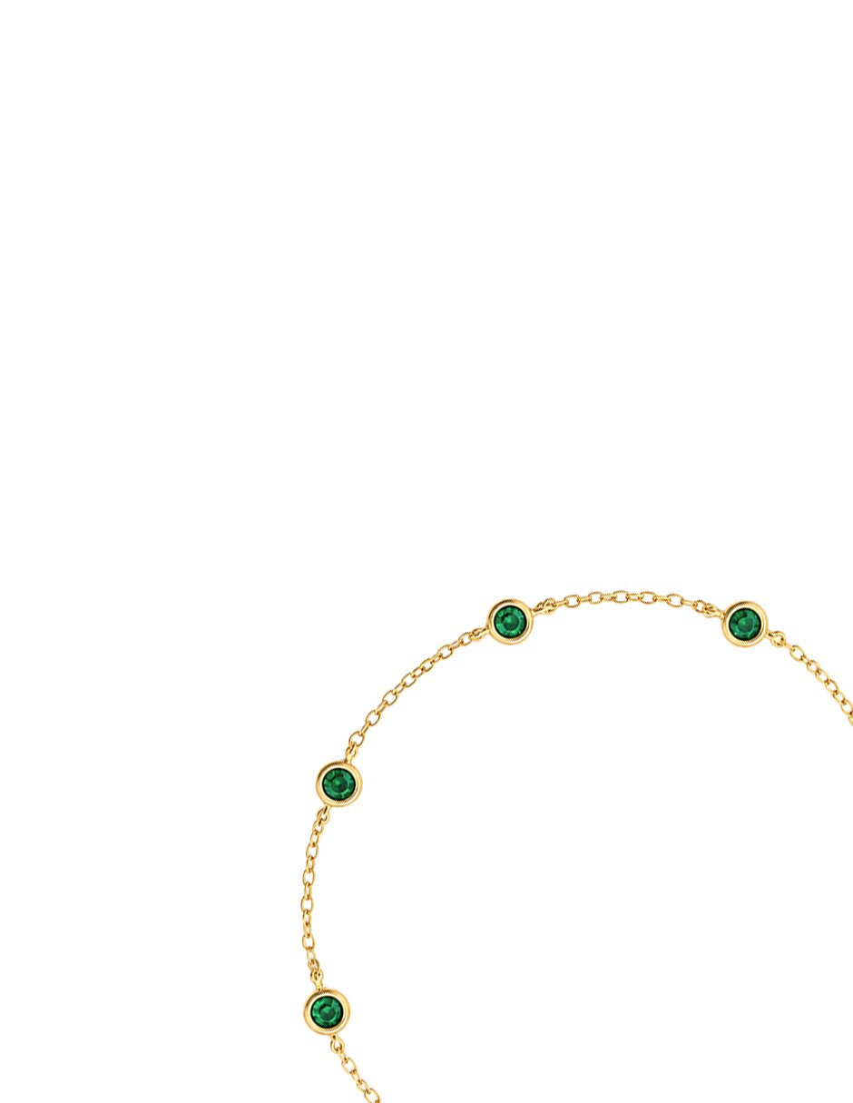 Pulsera de plata con zirconia cúbica P 925 Destellos De Color acabado brillante 2