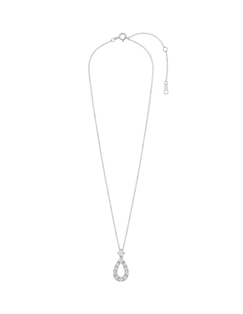 Collar con dije de gota de plata P 925 2