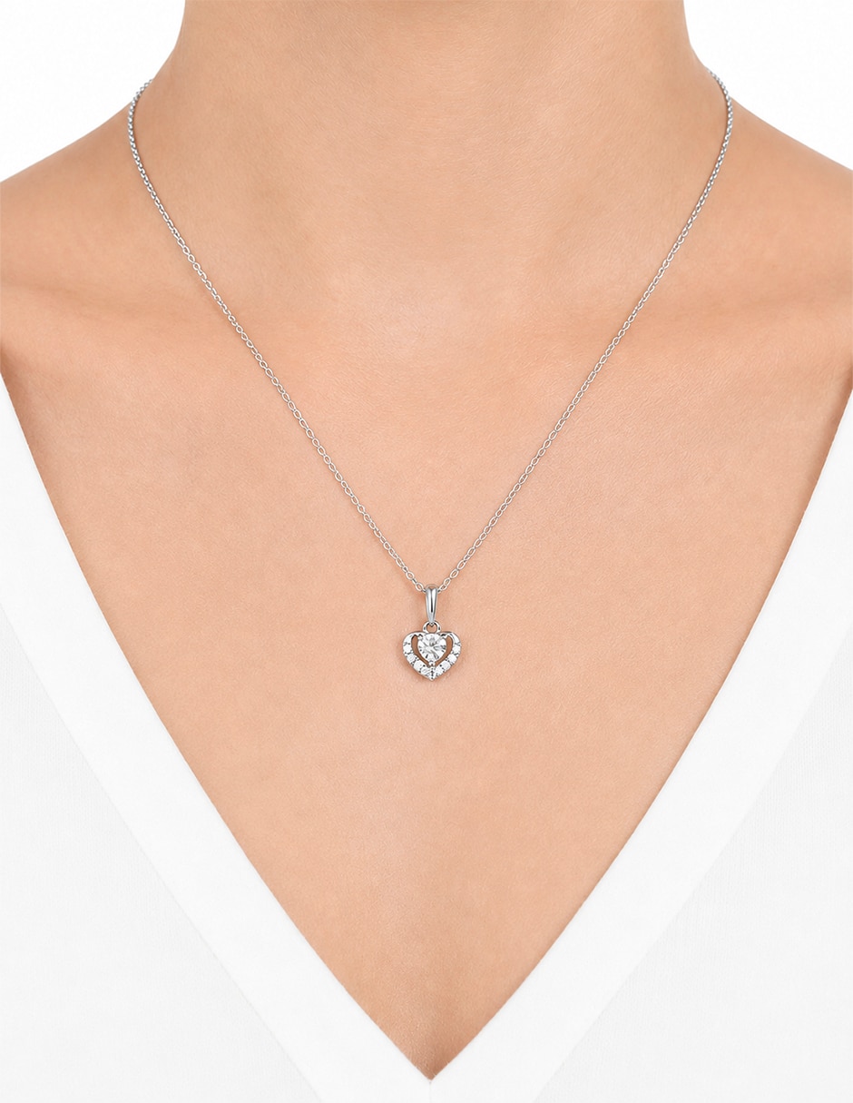 Collar con dije de corazón CORAZÓN de plata P 925 3