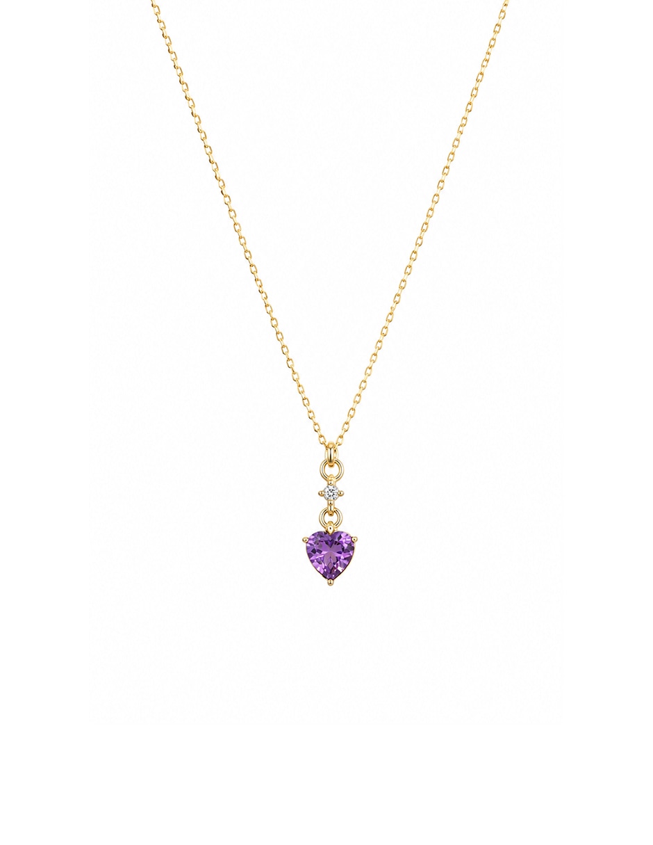 Collar con dije de corazón Collar con dije de corazón