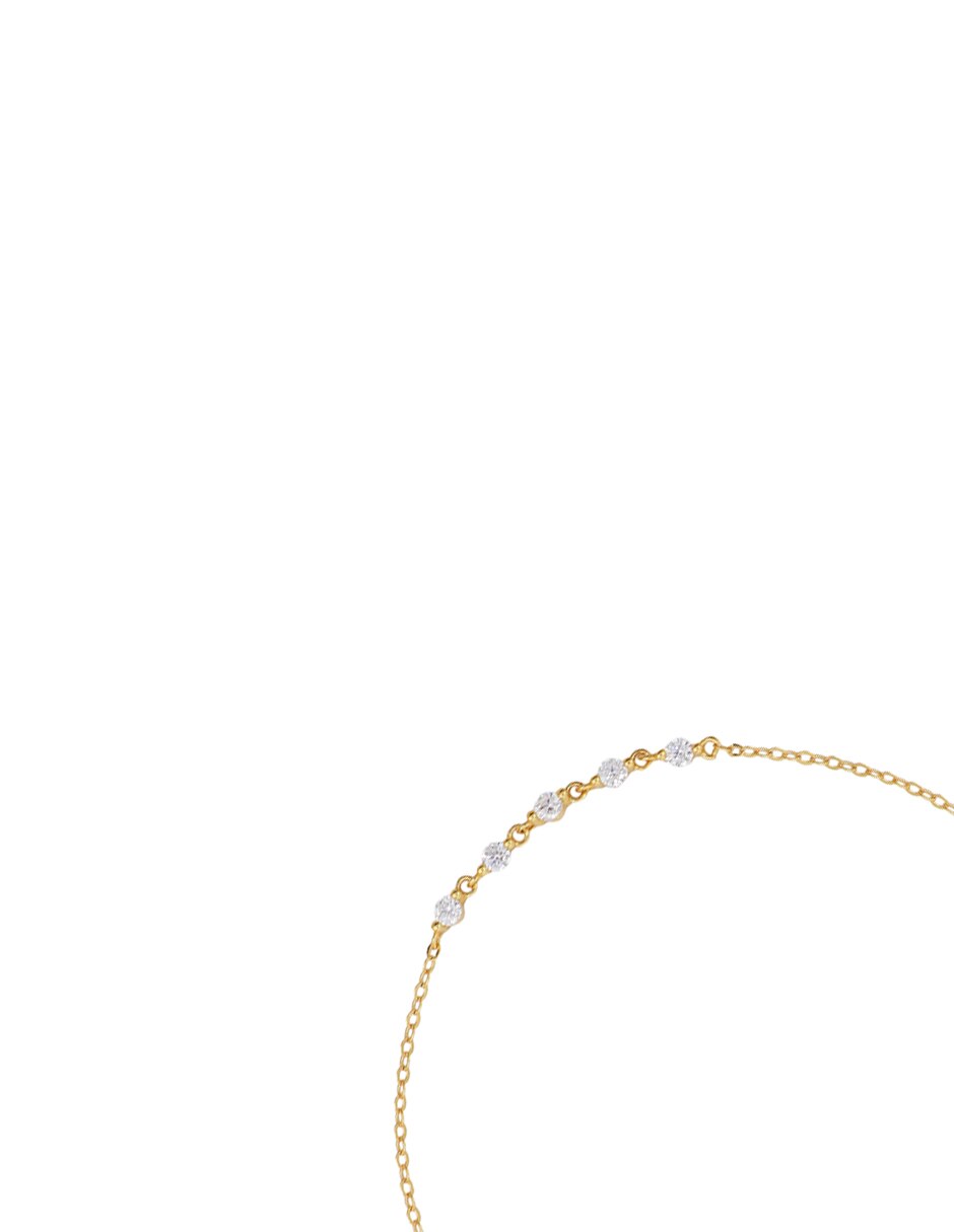 Pulsera de plata con zirconia cúbica P 925 Destellos Cristal acabado brillante 2