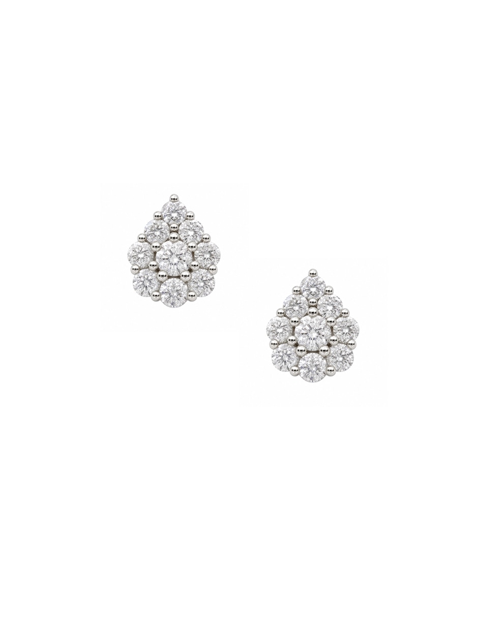 Aretes de gota de plata P 925 con acabado pavé Aretes de gota de plata P 925 con acabado pavé