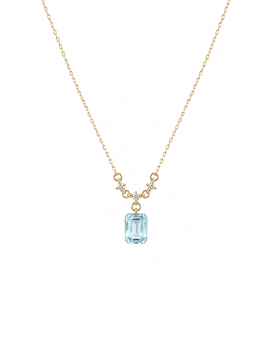 Collar con dije octagonal