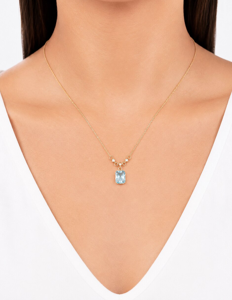 Collar con dije octagonal 3