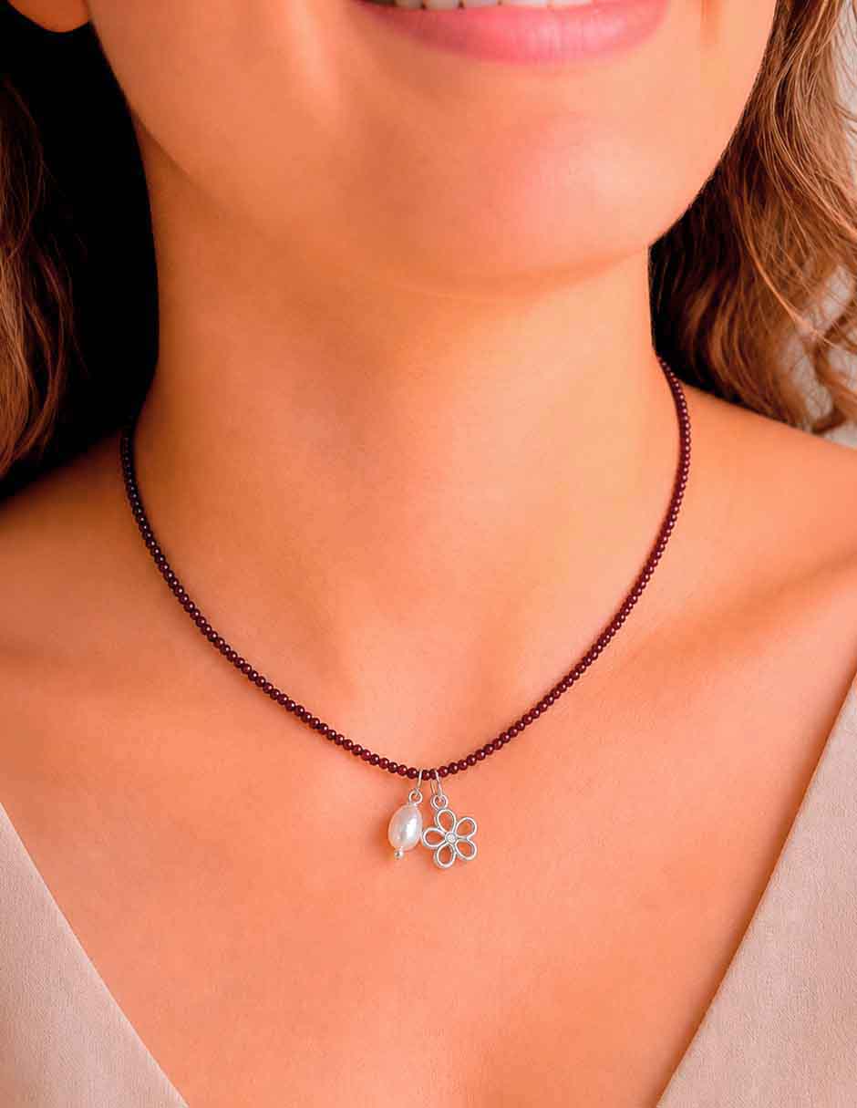 Collar con dije de plata P 925 2