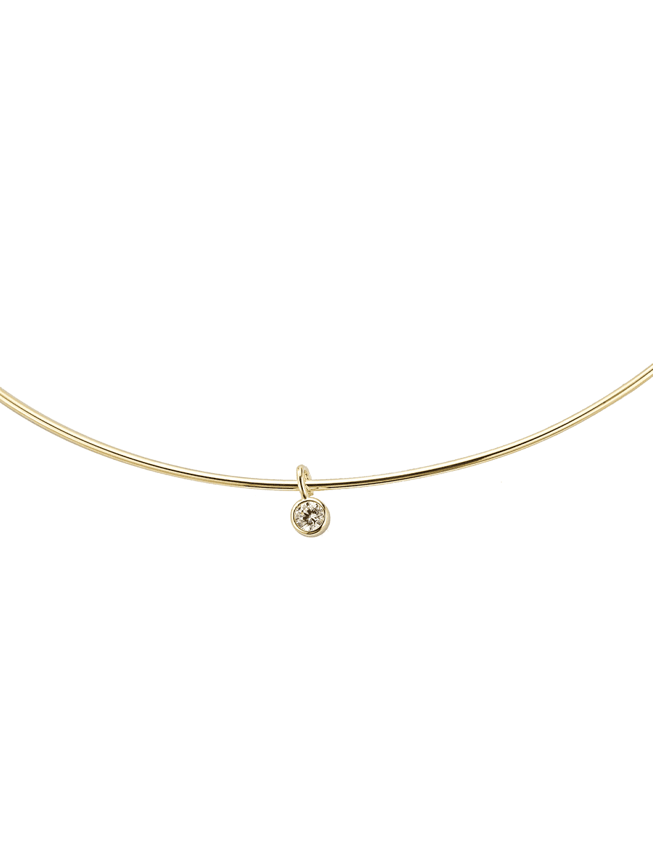 Collar con acabado baño de oro 14 K 2