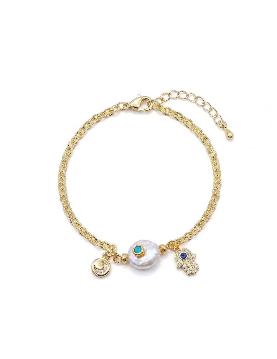 Pulsera de oro amarillo con 18 k