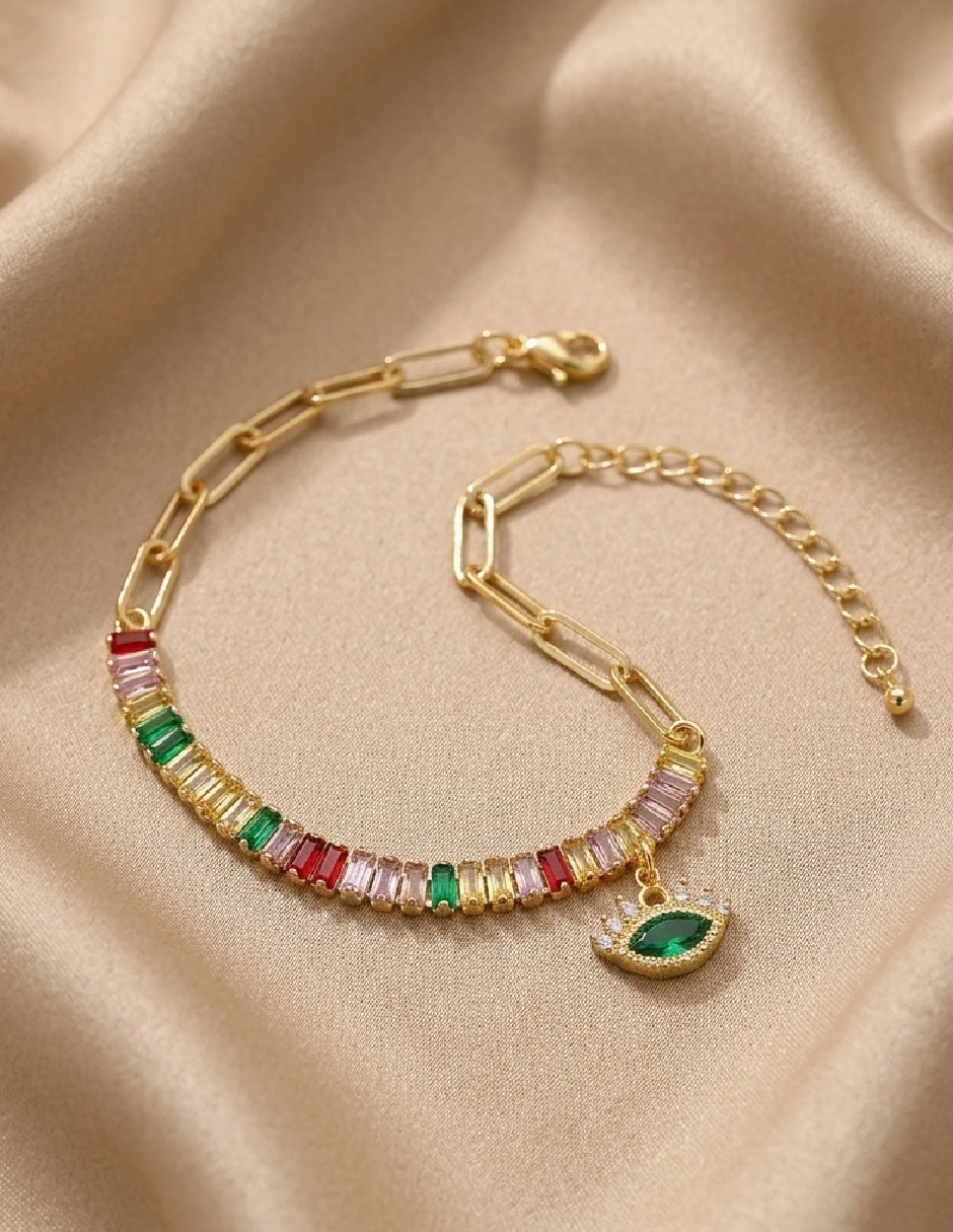 Pulsera de oro amarillo con 18 k 2