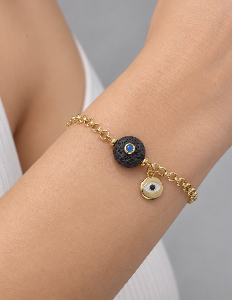 Pulsera de oro amarillo 18 k 2