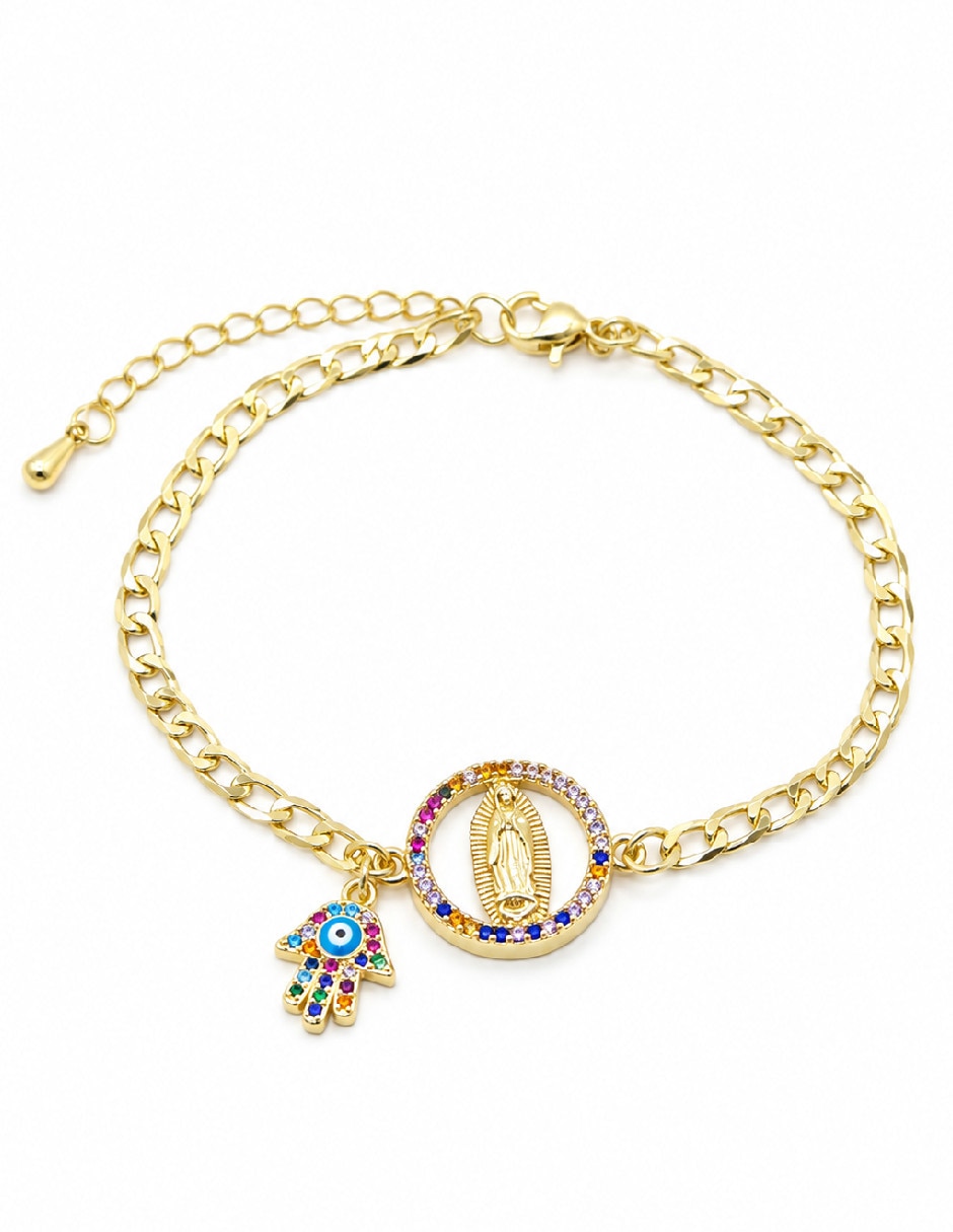 Pulsera de oro con zirconia 18 k Pulsera de oro con zirconia 18 k