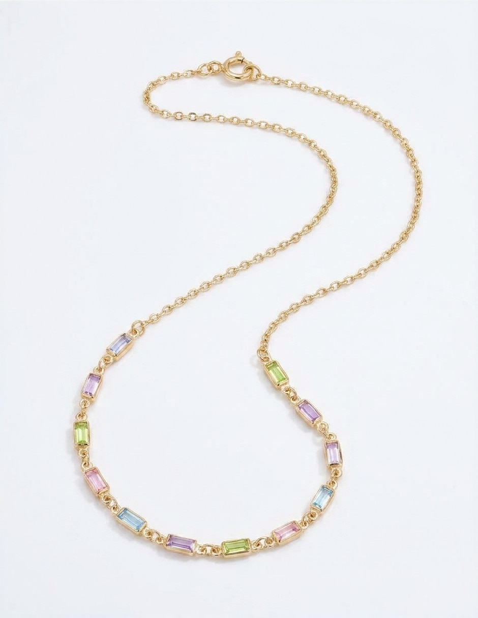 Collar de chapa de oro 18 k