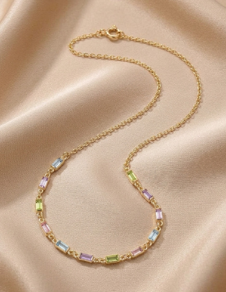 Collar de chapa de oro 18 k