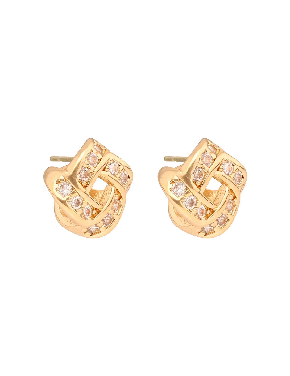 Aretes social cz ears m2 con acabado brillante 3