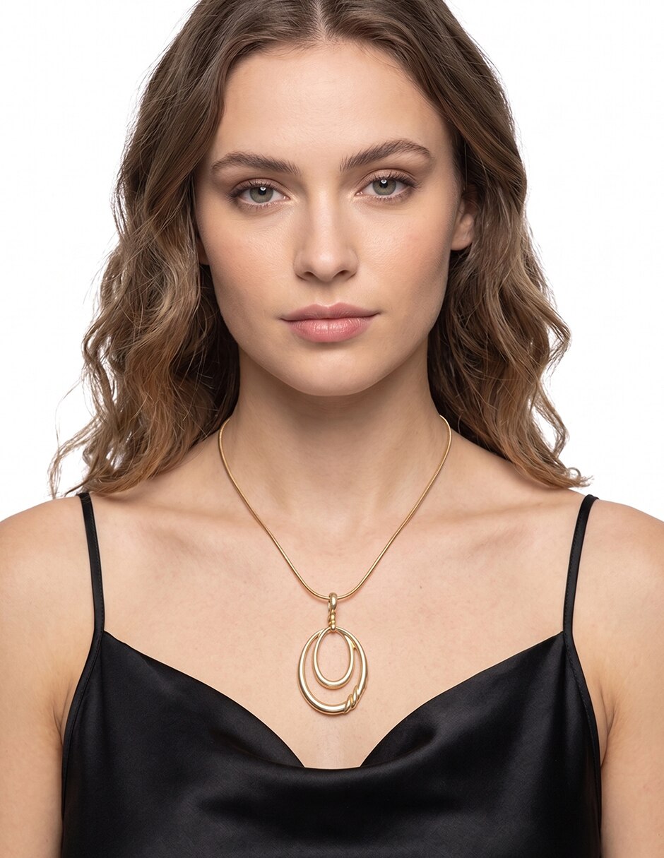 Collar gold swivel de acero 2