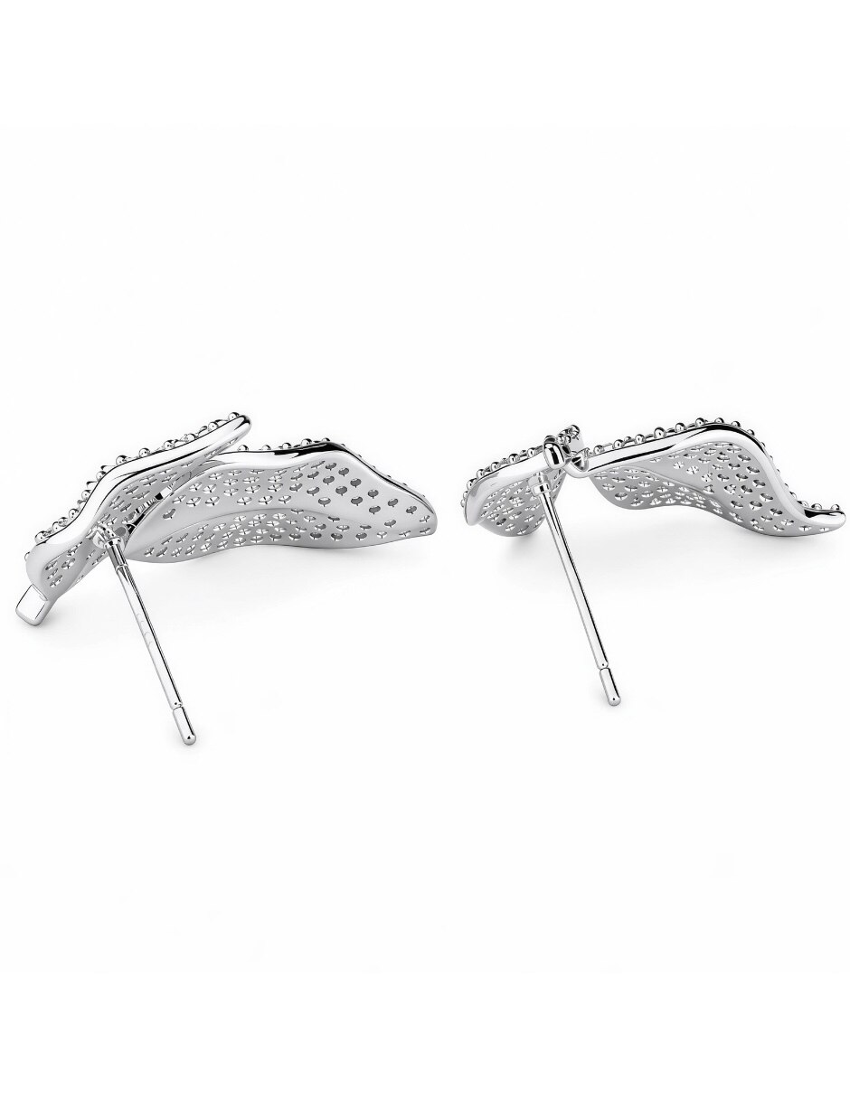 Broqueles sylva con acabado baño zirconia 2