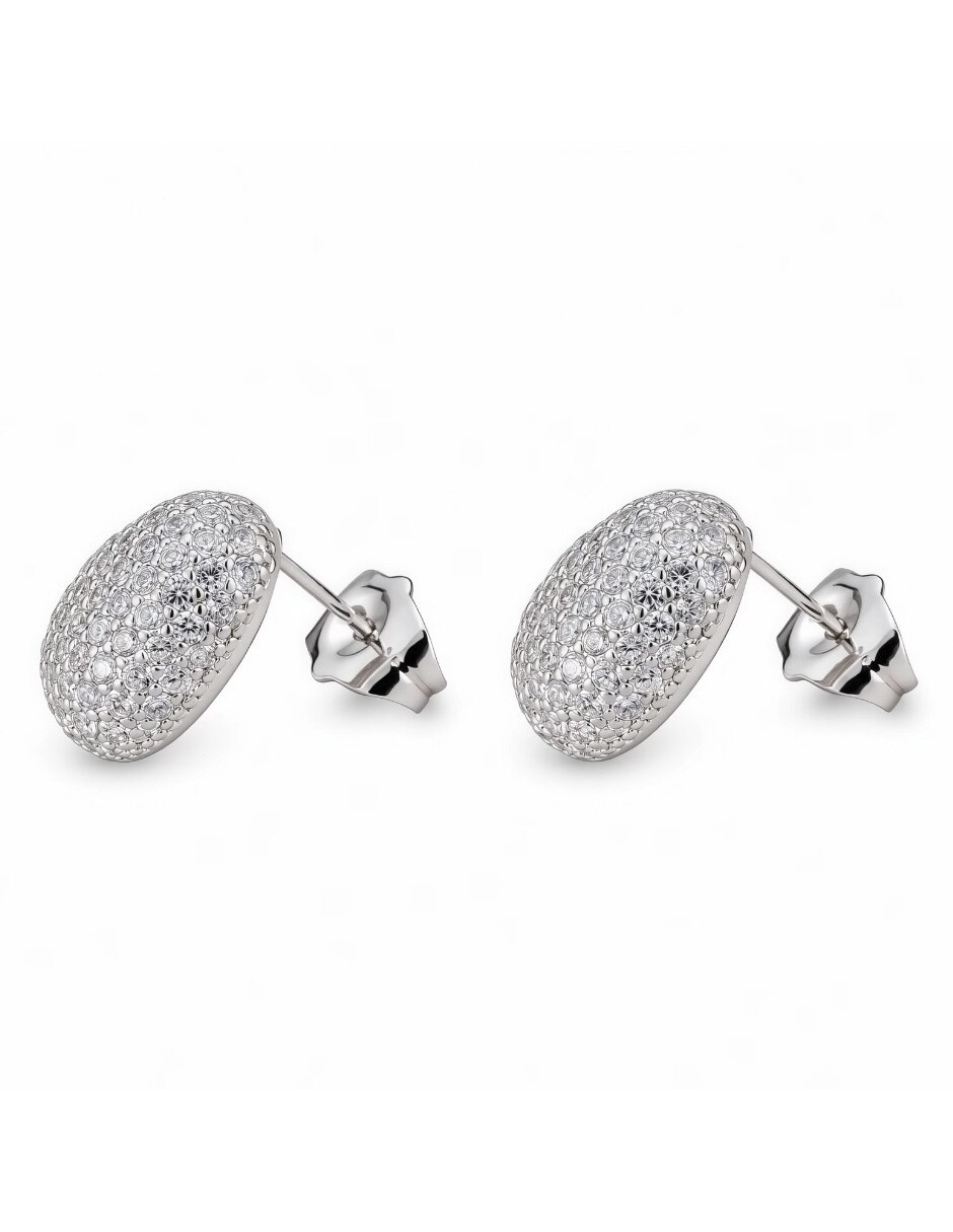 Broqueles nébula con acabado baño zirconia 4