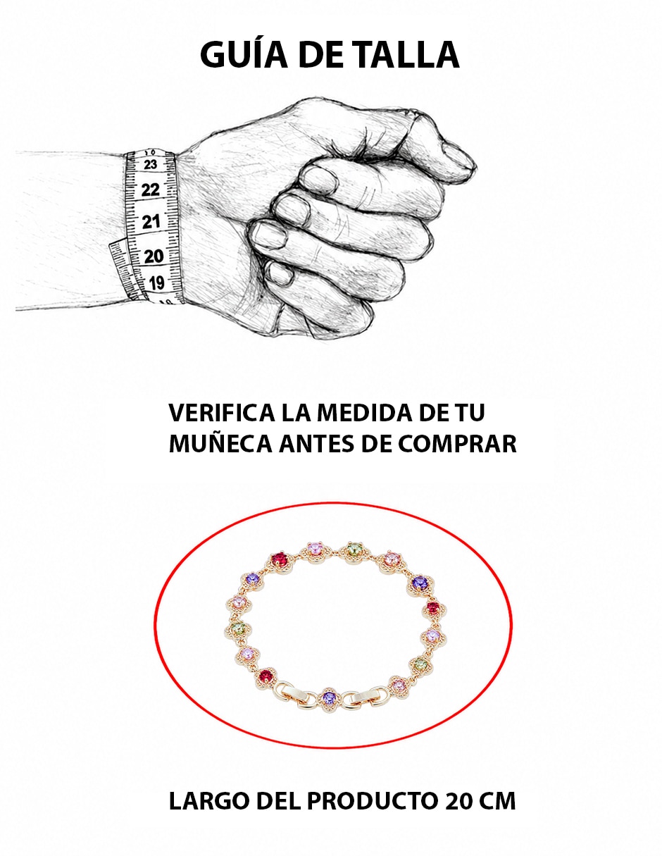Pulsera con zirconia 5
