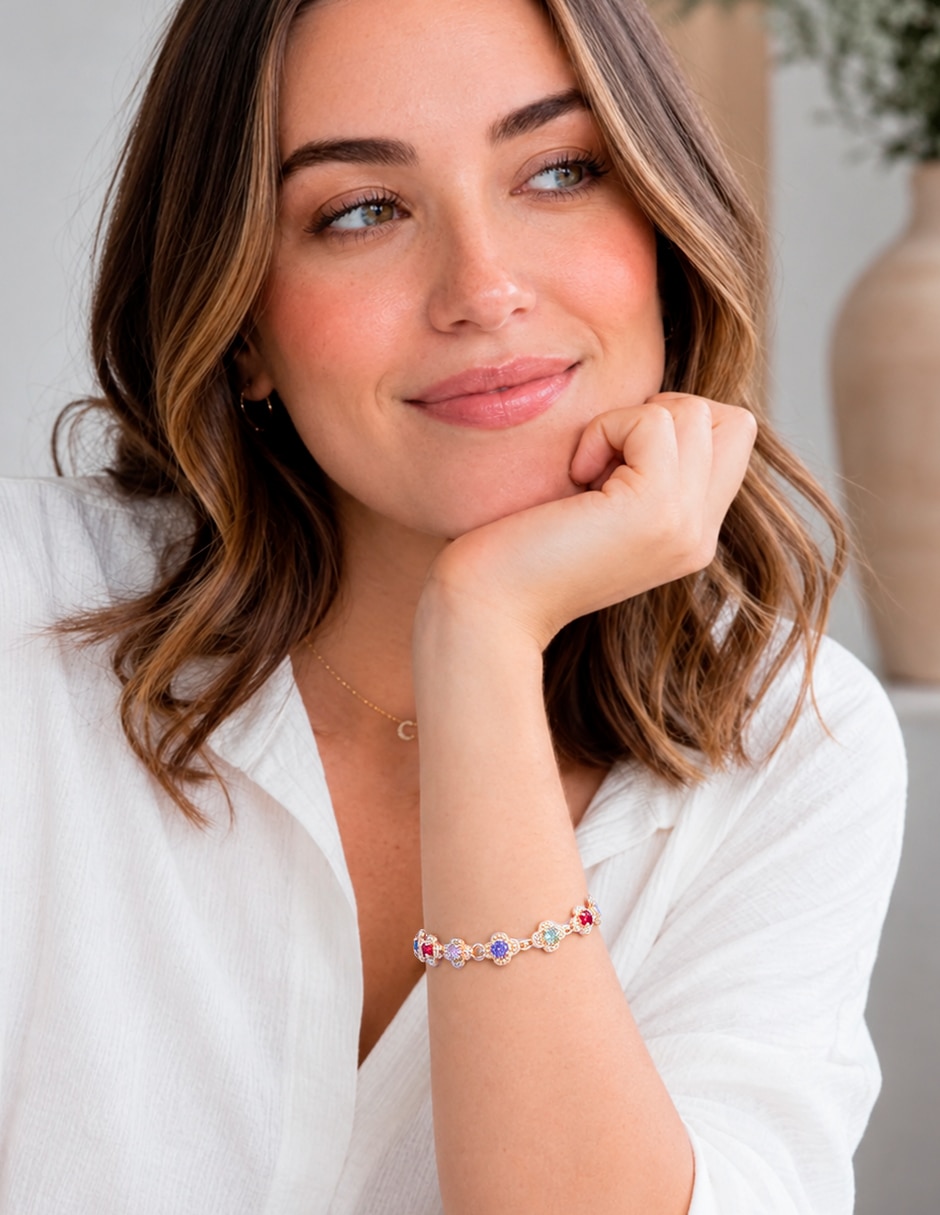 Pulsera con zirconia 4