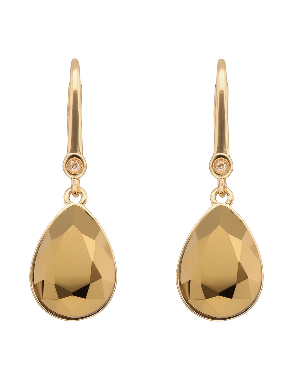 Aretes cortos mallandra con acabado liso 2