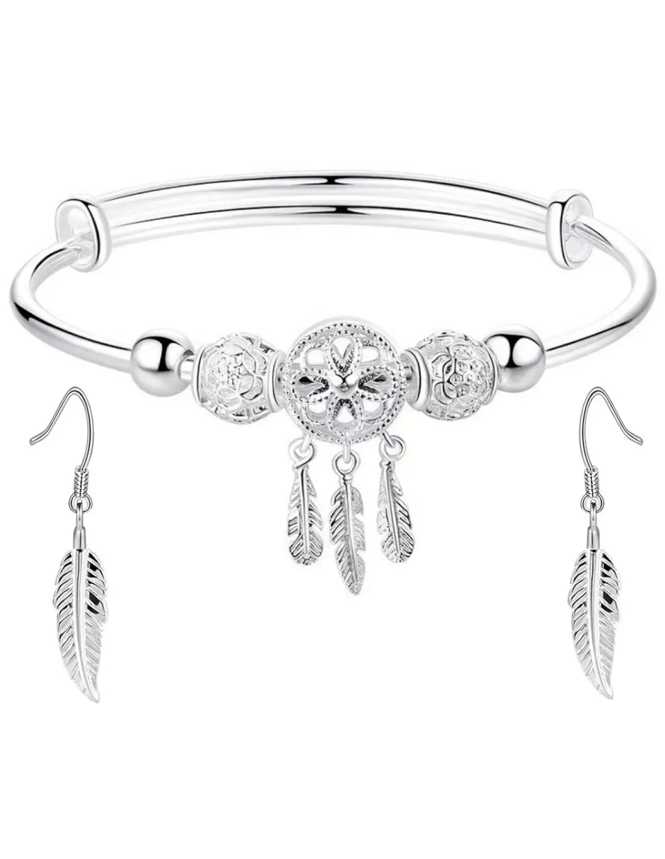 Aretes y pulsera de cobre