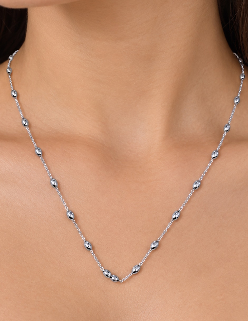 Cadena disney princess de bola collar de plata p 925