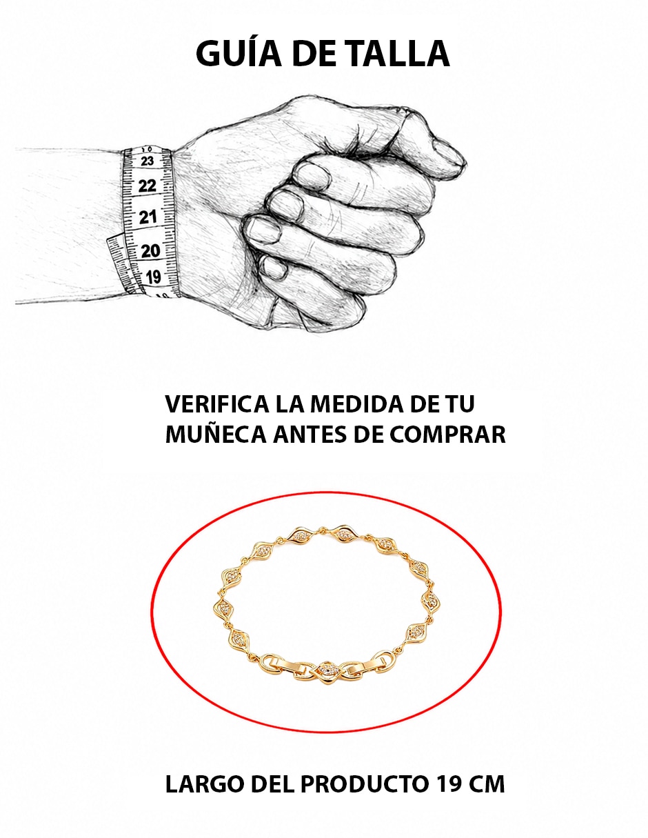 Pulsera con zirconia 5